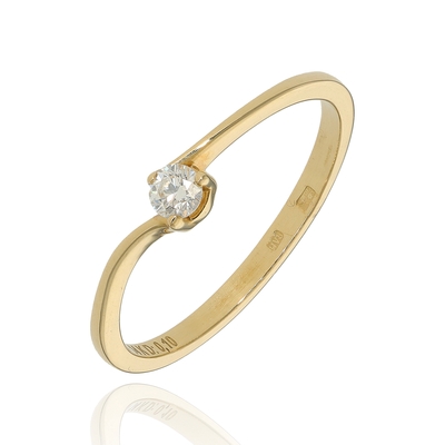 Fehér arany gyűrű 52-es méret (B48048)